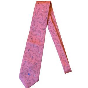 Christian Dior Monsieur Pink Purple Mauve Neck Tie Print LOGO